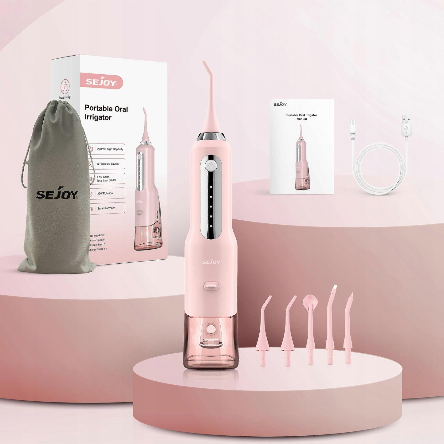 Portable Cordless Water Dental Flosser